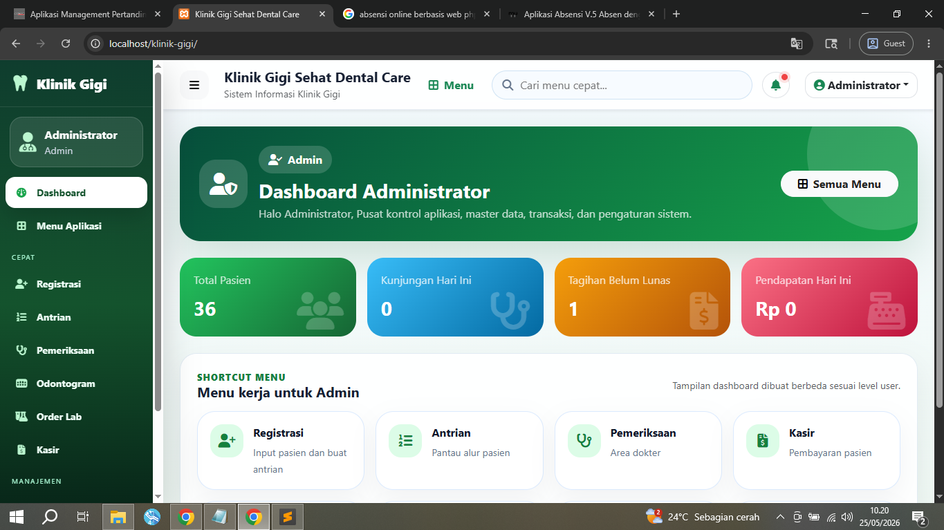 Aplikasi Klinik Gigi Berbasis Web