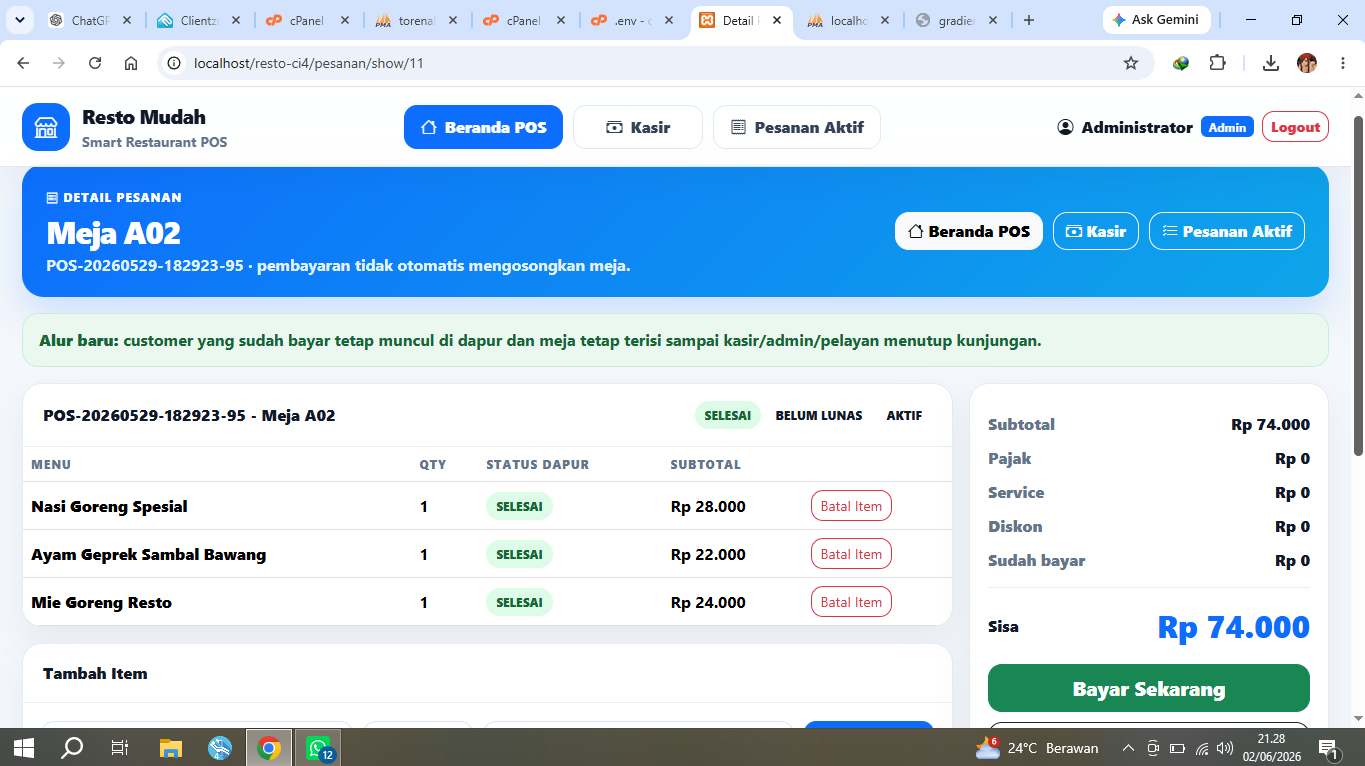 form pembayaran