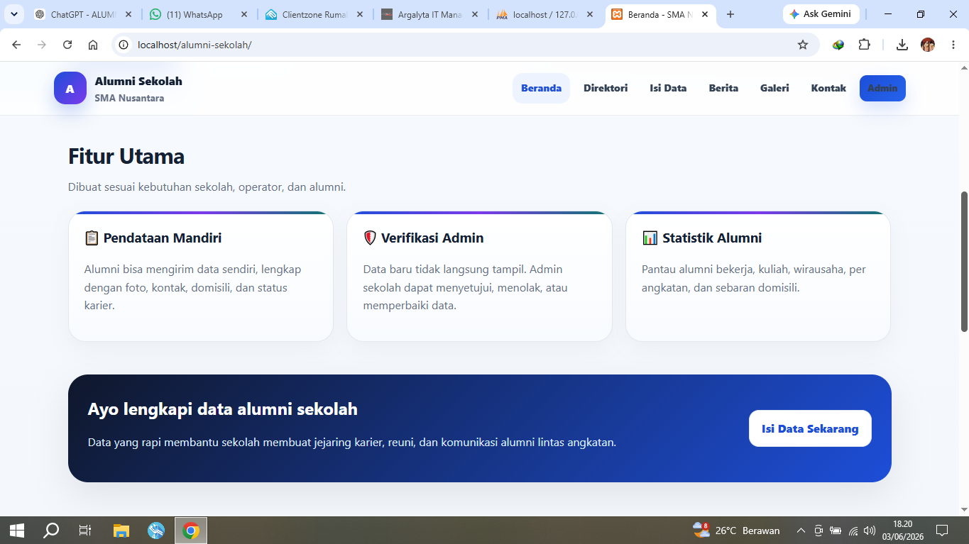halaman landing page