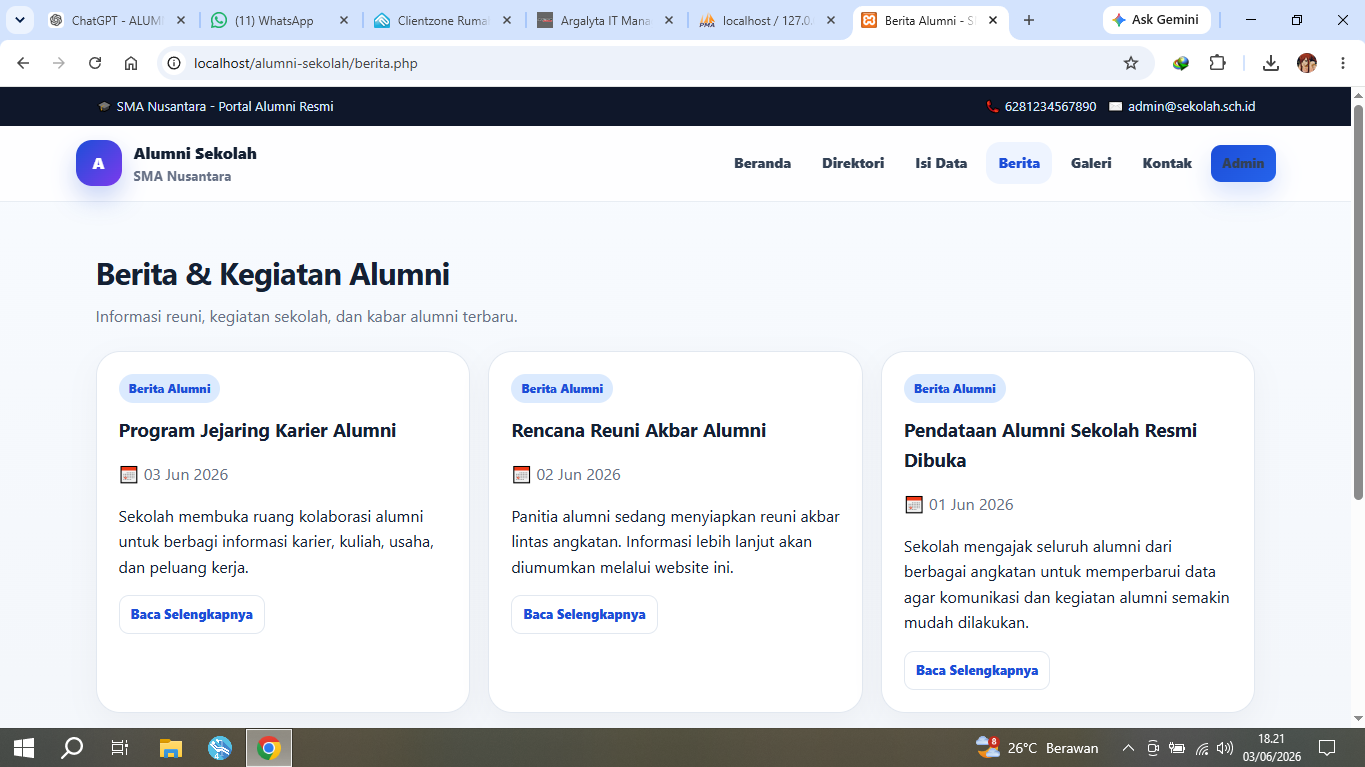 berita dan kegiatan alumni